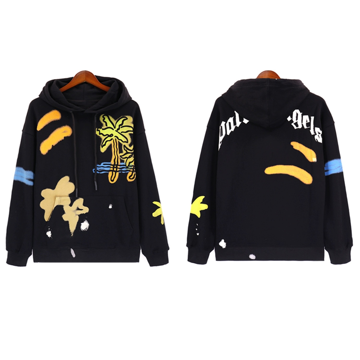Chrome Hearts Rainbow Cross Hoodie Black - 11