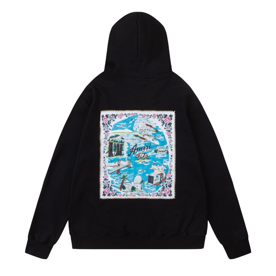 Amini California Map Hoodie [9