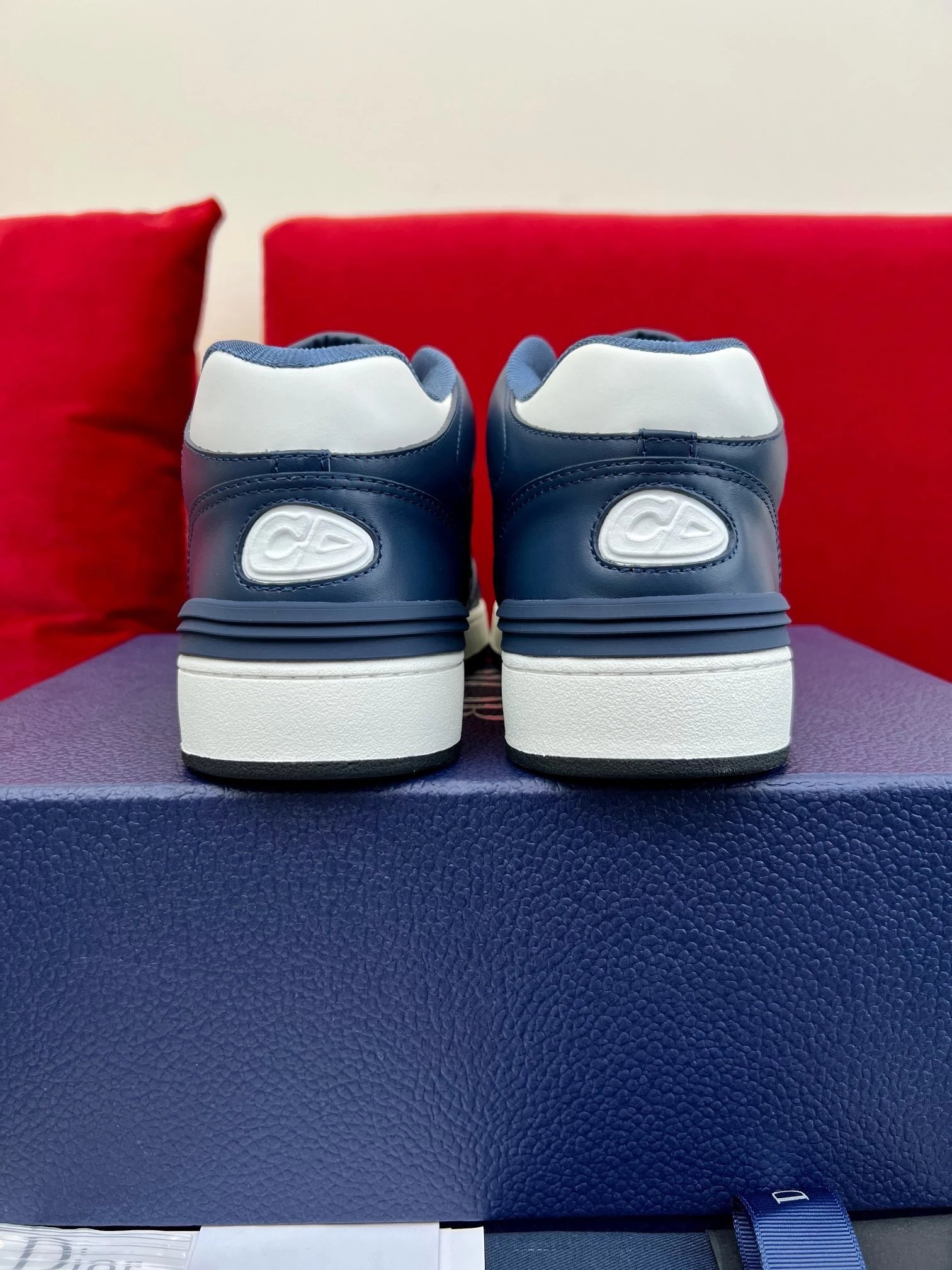 Dior B23 Low White Gray Sneakers - 7