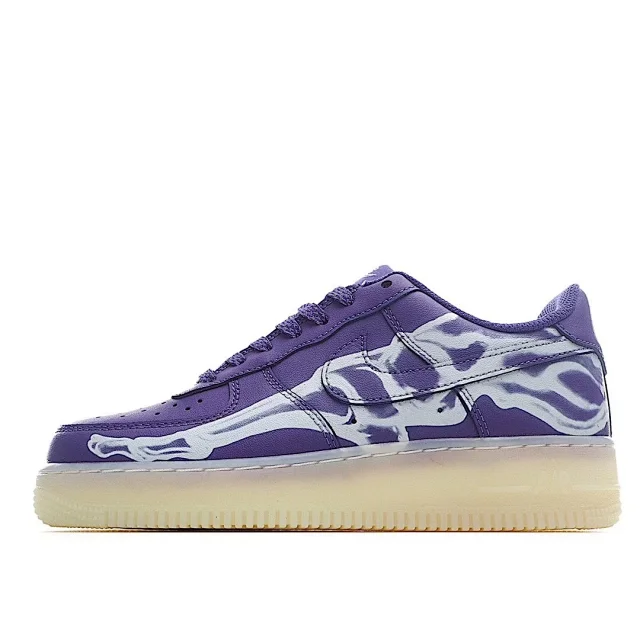 Air Force 1 Skeleton White — purple colorway — USFans Spreadsheet photo