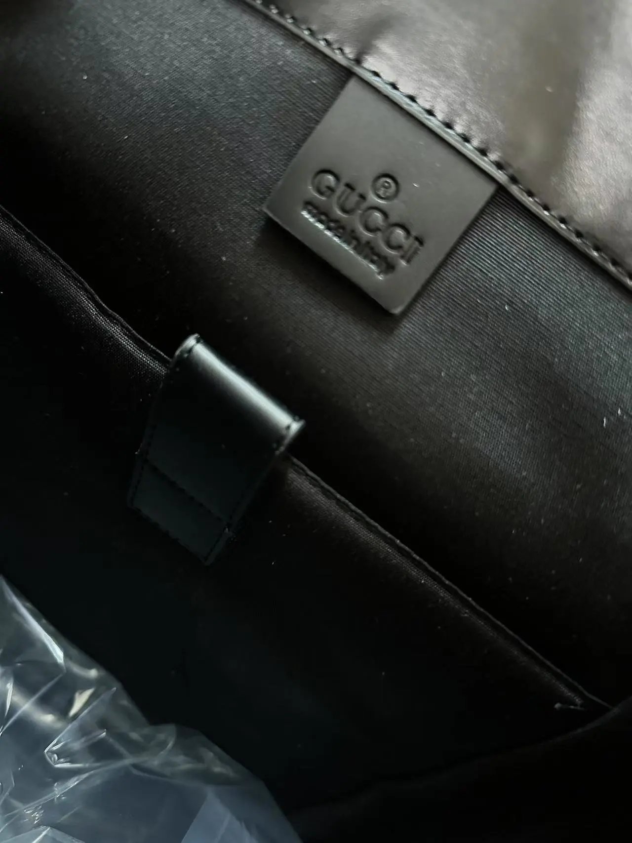 Gucci GG Marmont Backpack Gray Monogram with Red Web Straps - 13