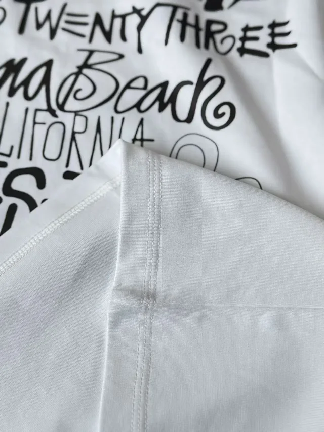 Stüssy T-Shirts Jamaica Beach Floral Logo Print product detail image 13