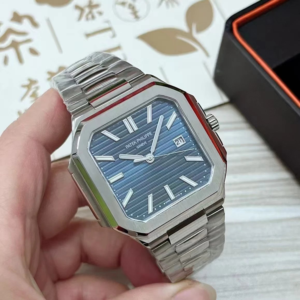 Cartier Santos de Cartier Automatic Ceramic Watch Multicolor Dial Collection Watches - 4
