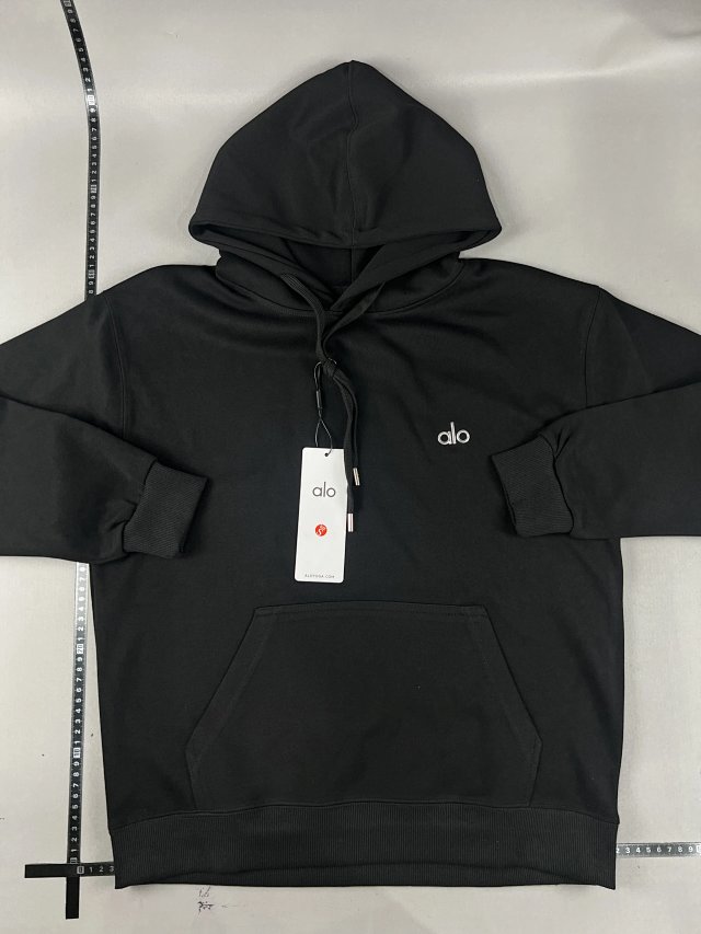 Alo Black Hoodie & Sweatpants Set: seller detail photo 3