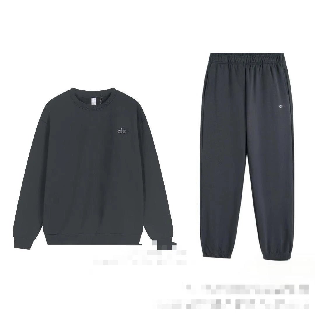 Dark Gray Crew Neck Jogger Set