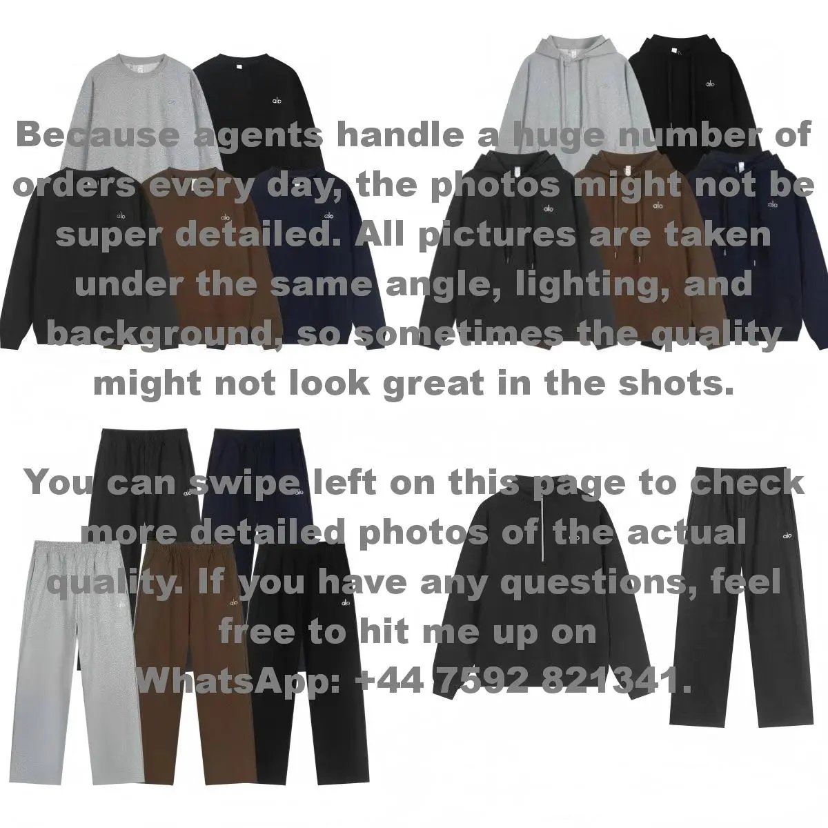 Alo Hooded Sweatshirt Set (T0 Quality)