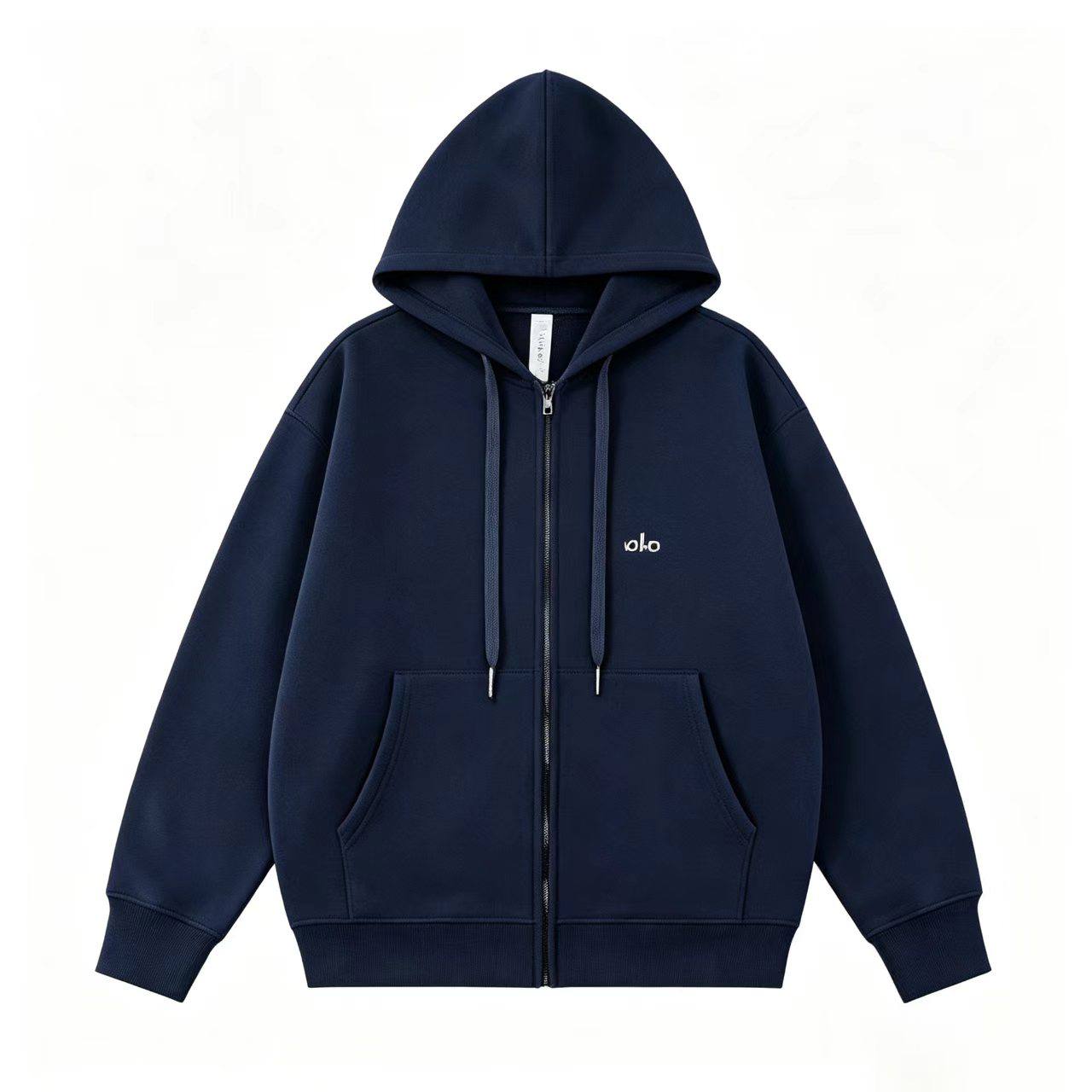 521 Navy Blue Zipper Hoodie