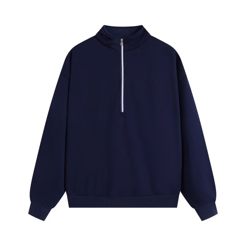 503 # navy blue half zipper