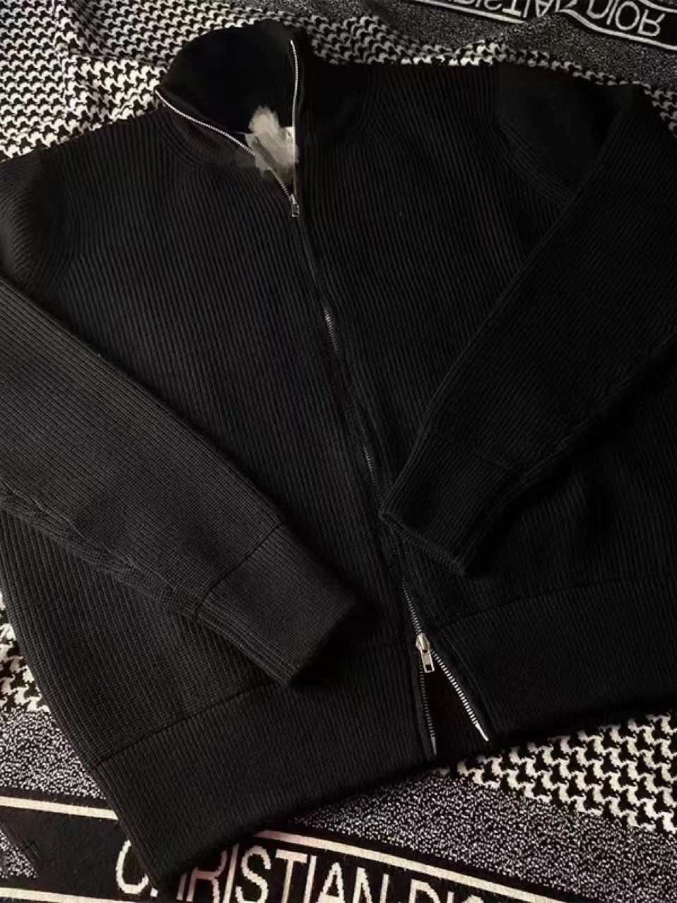 Spring and Autumn Cardigan Sweater High Gram Weight Jacket Knitwear