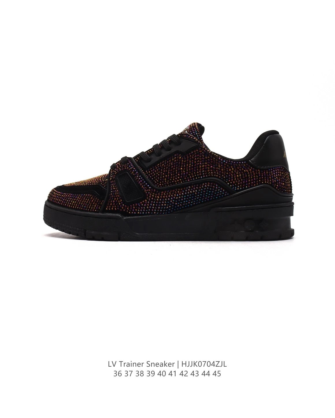 Louis Vuitton Trainer Sneaker Black Gray Red Sneakers - 30
