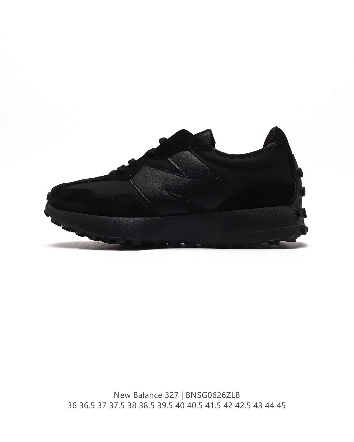New Balance 327 Black / White Sneakers Chunky Sneakers product detail 12 in Litbuy spreadsheet finds