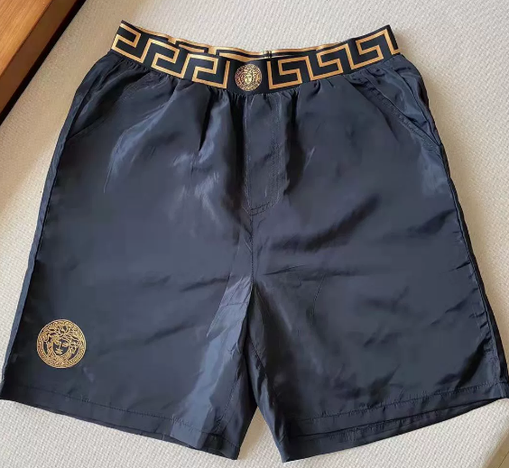 Versace Greca Shorts Medusa Head Black