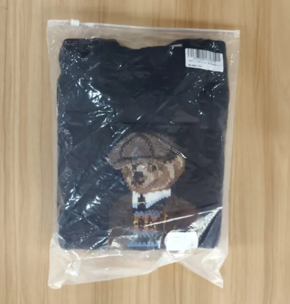 Polo Ralph Lauren Bear Embroidered Crewneck Sweater White - 4
