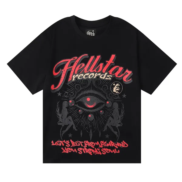 Hellstar Records x World of Eternal Rites Black Graphic T-Shirt - 20