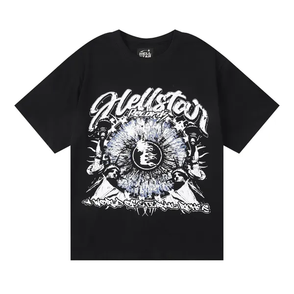 Hellstar Records x World of Eternal Rites Black Graphic T-Shirt - 17