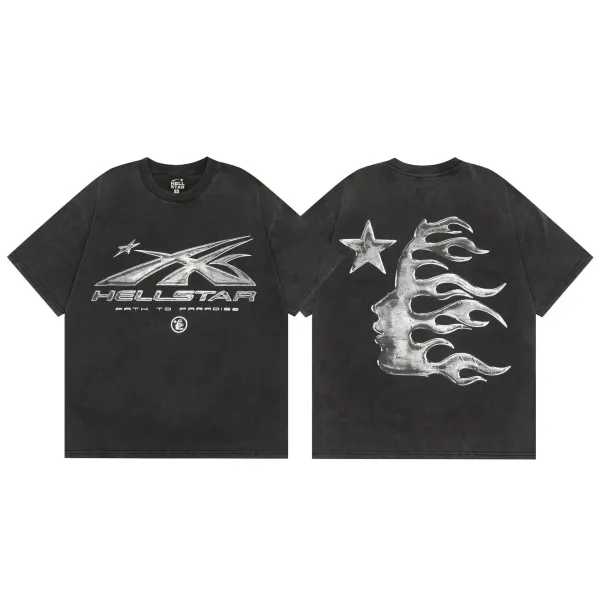 Hellstar Records x World of Eternal Rites Black Graphic T-Shirt - 27