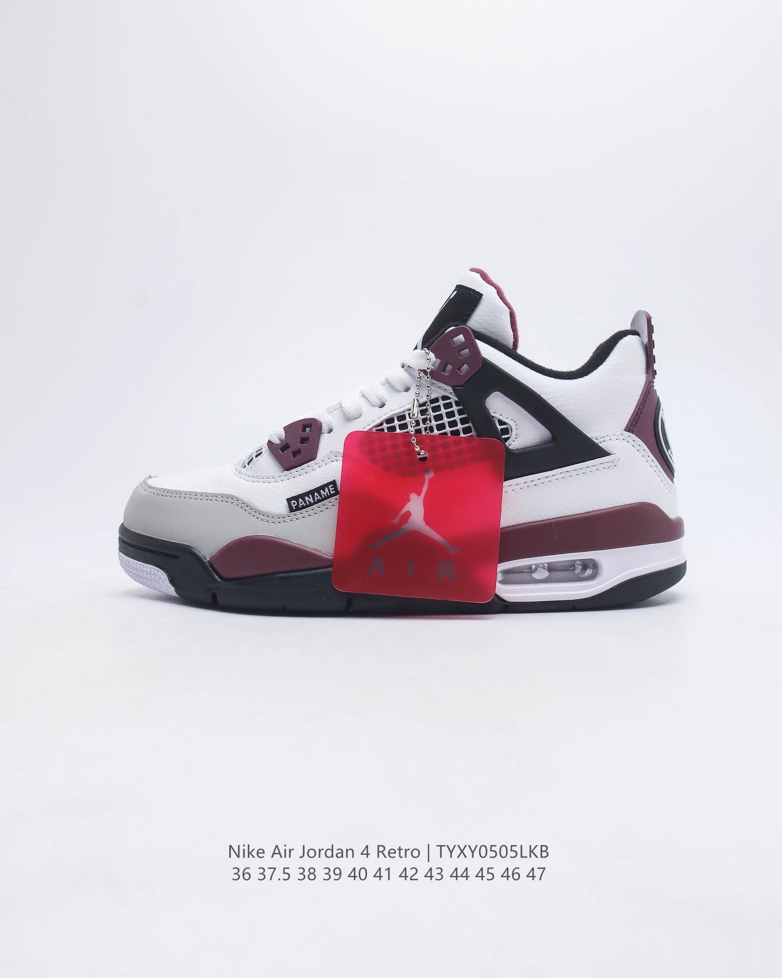 Air Jordan 4 Retro White Cement Grey Navy Sneakers - 23
