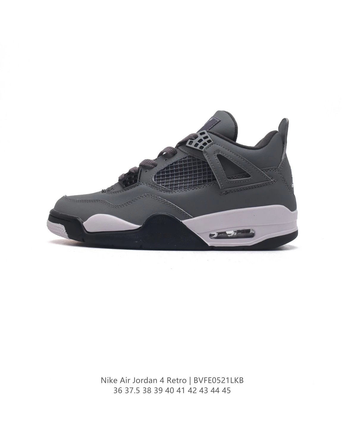 Air Jordan 4 Retro White Cement Grey Navy Sneakers - 13