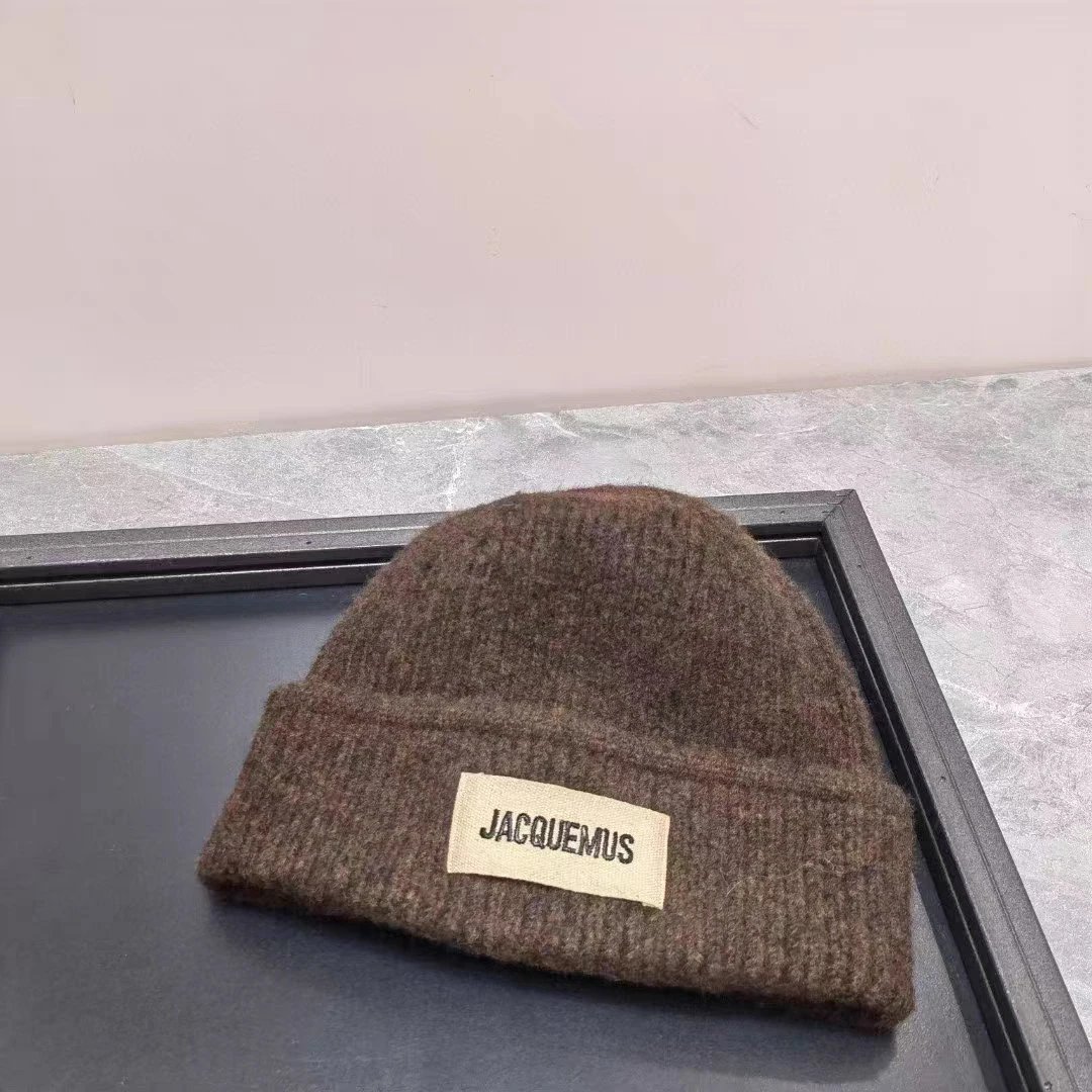 Jacquemus Le Bonnet Beanie Brown Wool Blend Hat