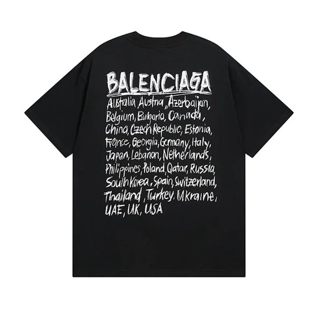 Balenciaga T-Shirts Short Sleeve Graphic T-Shirt product detail image 37