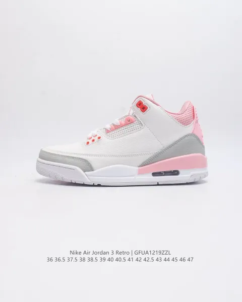 Air Jordan 3 Retro White Cement Grey Sneakers - 10