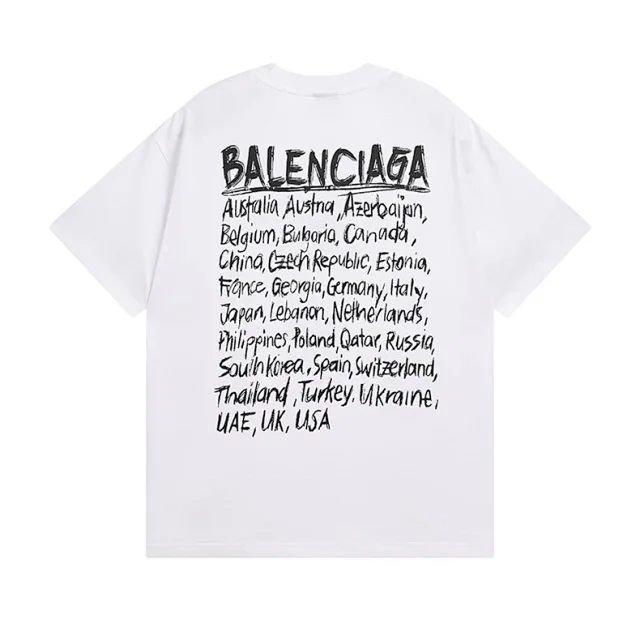 Balenciaga T-Shirts Short Sleeve Graphic T-Shirt product detail image 35