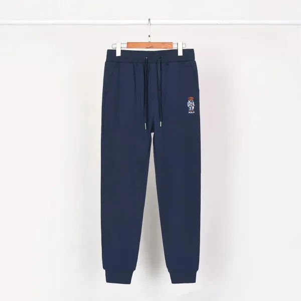 Polo Ralph Lauren Bear Embroidery Navy Sweatpants - 1