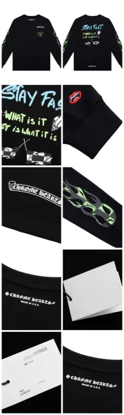 Chrome Hearts Long Sleeve Pocket Tee White - 11