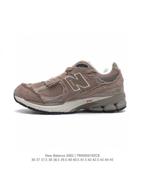 New Balance 2002 Beige Suede Sneakers - 1