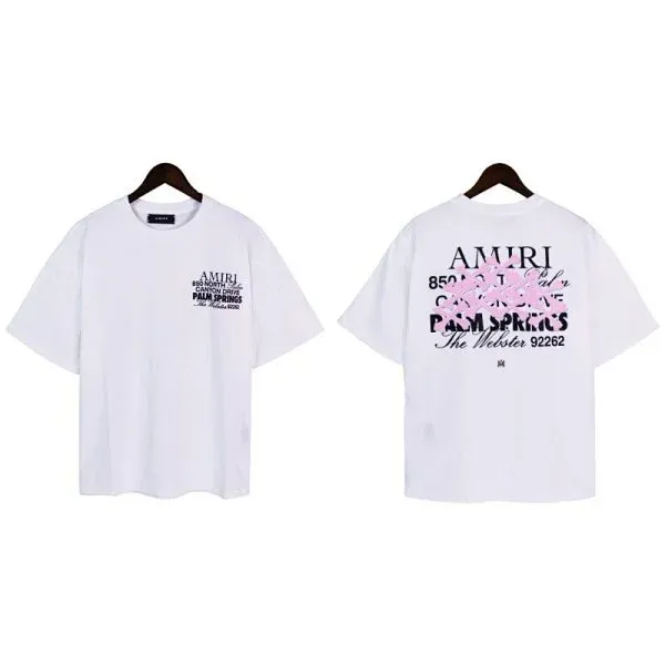 Amiri x Palm Springs Collaboration White Graphic T-Shirt - 1