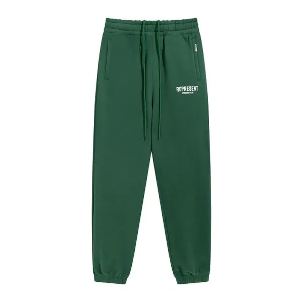 Represent Oversized Joggers Army Green Sweatpants - 1
