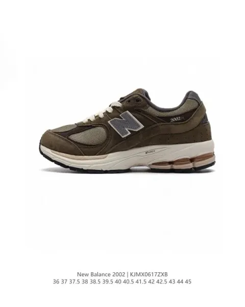 New Balance 2002R Olive Brown Sneakers - 1