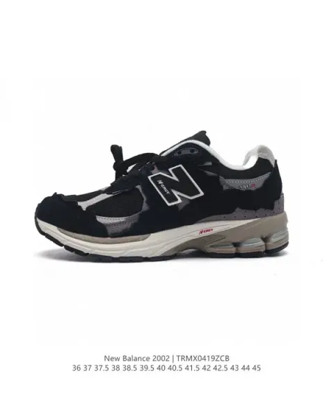 New Balance 2002 Black/Gray Sneakers - 1
