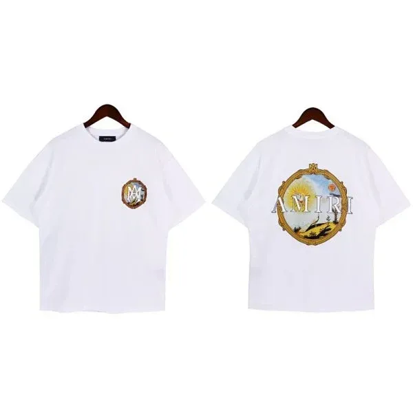 Amiri Vintage Frame Logo White T-Shirt - 1