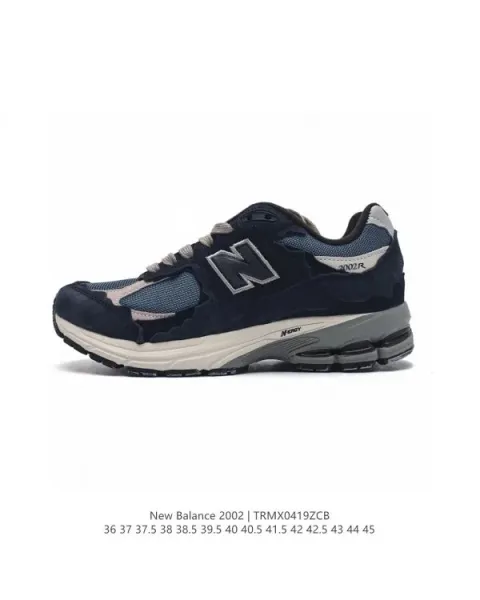 New Balance 2002R Navy Blue Mesh Sneakers - 1