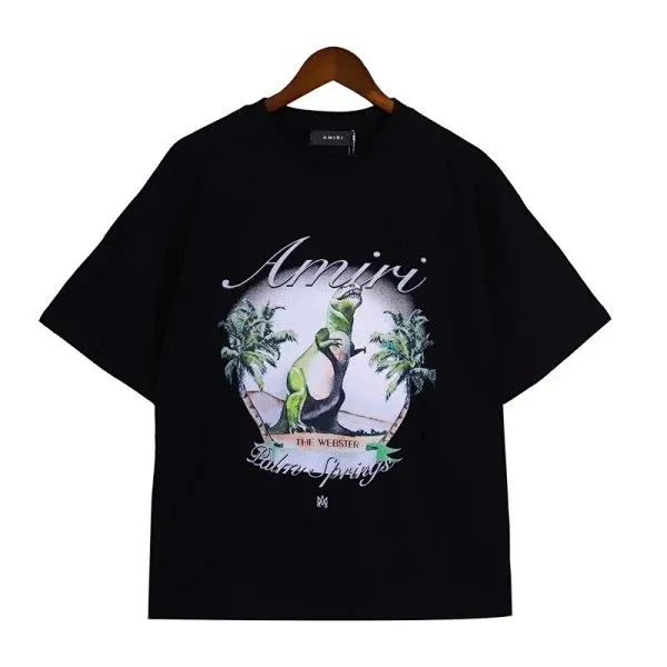 Amiri Dinosaur Palm Springs T-Shirt Black - 1