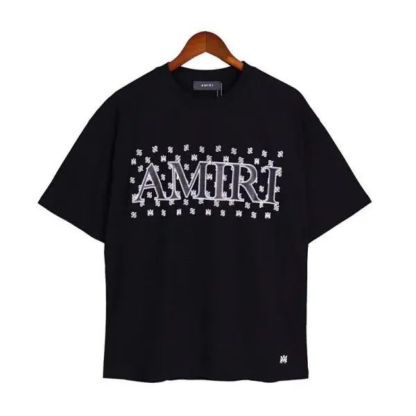 Amiri Embroidered Logo Black T-Shirt - 1