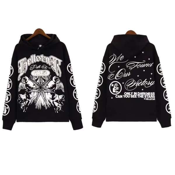 Hellstar Path To Chaos Black Graphic Hoodie - 1