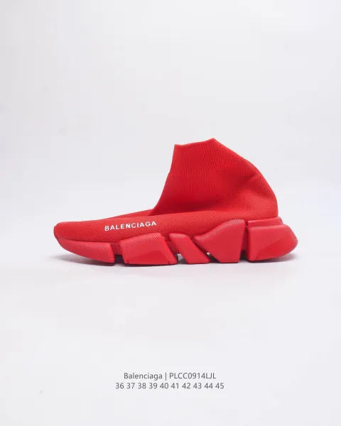 Balenciaga Speed Trainer Red Sneakers - 1