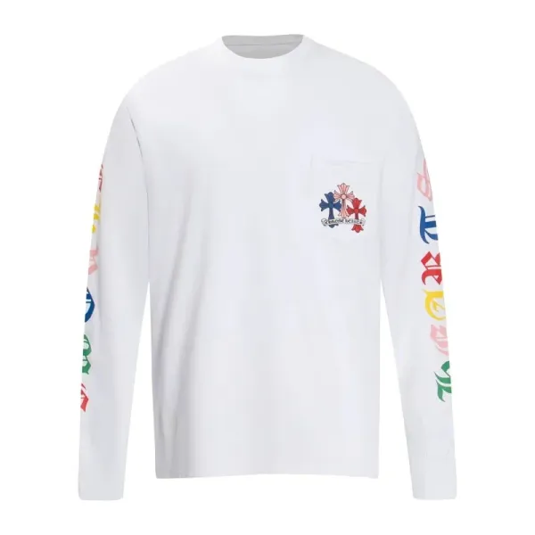 Chrome Hearts Long Sleeve T-Shirt White Multicolor - 1