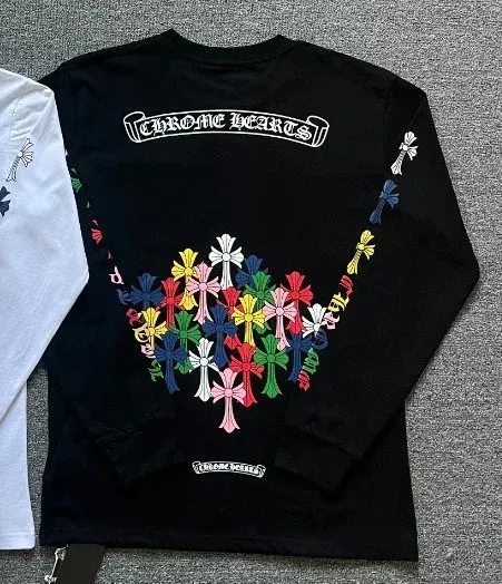 Chrome Hearts Multicolor Cross Heart Long Sleeve T-Shirt - 1