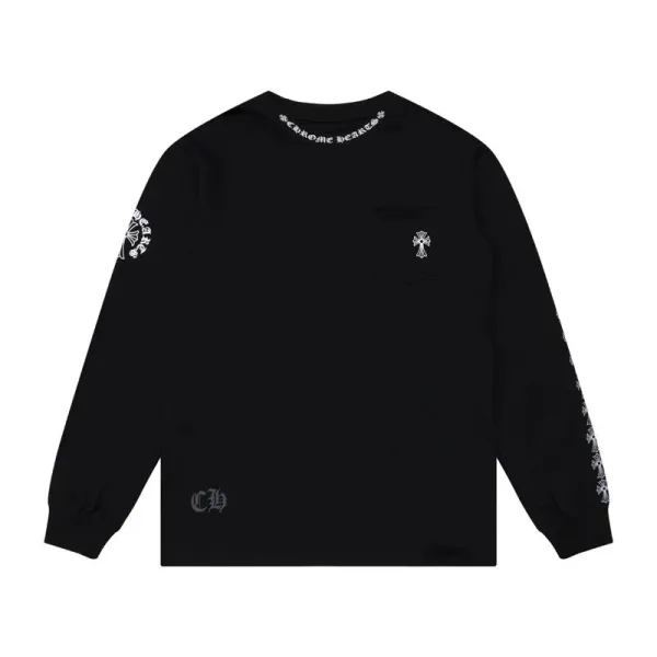 Chrome Hearts Long Sleeve T-Shirt Black - 1