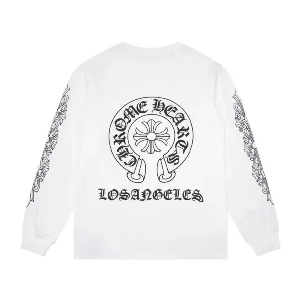 Chrome Hearts Los Angeles Long Sleeve T-Shirt White - 1