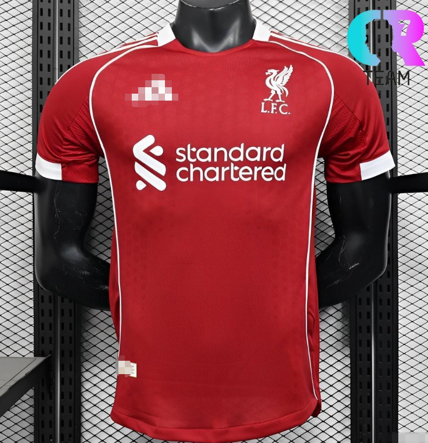 Liverpool Home Player Version Jersey, Sizes S to XXL, 25/26 Season