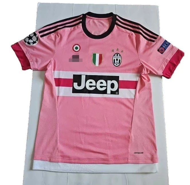 15-16 Juventus Football Shirt - Pink - S-2XL