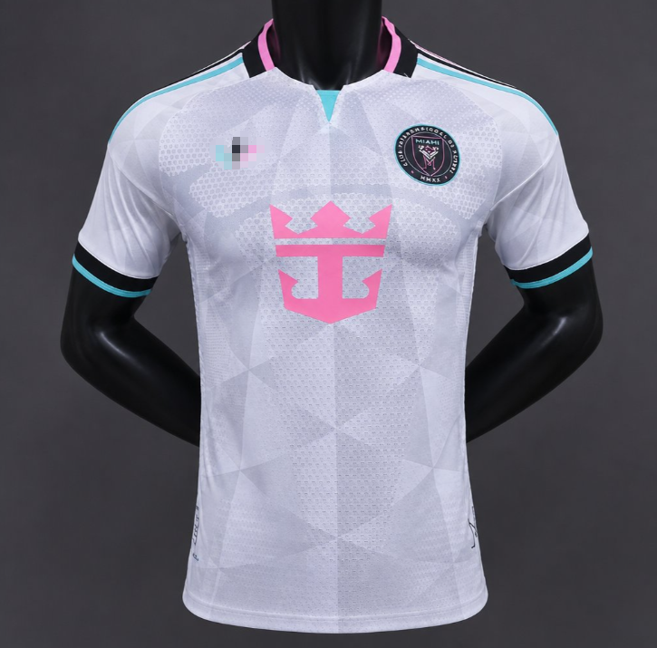 Player Version 26-27 Inter Miami CF Third White with Geometric Diamond Pattern Jersey