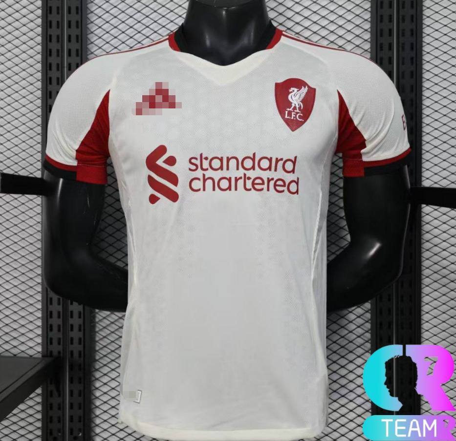 Liverpool Away White Player Version Jersey, Sizes S-XXL