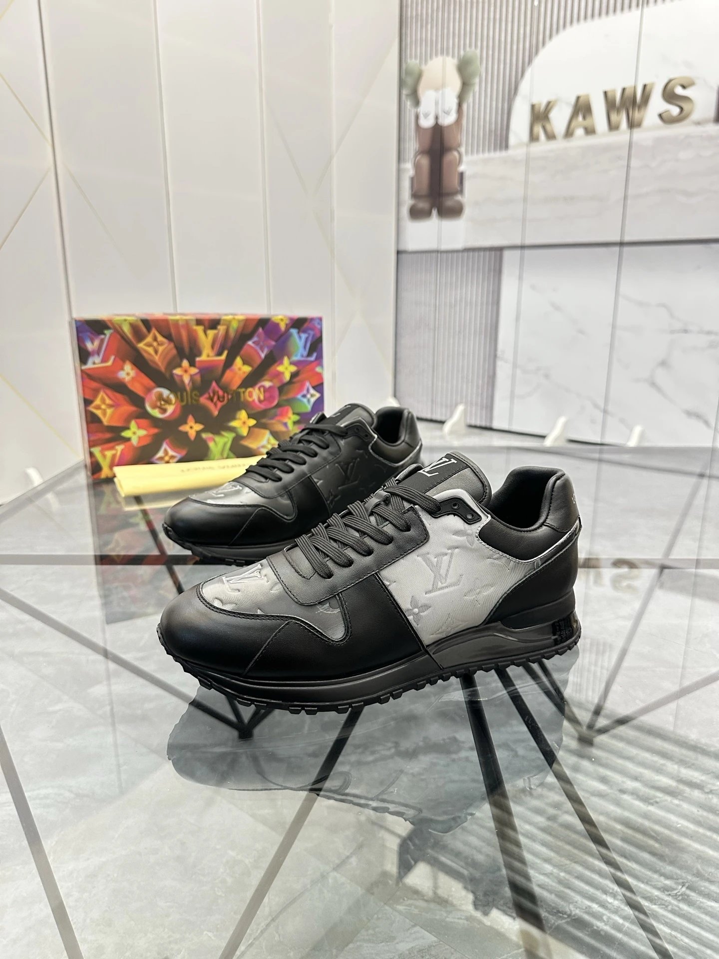 Black silver reflective