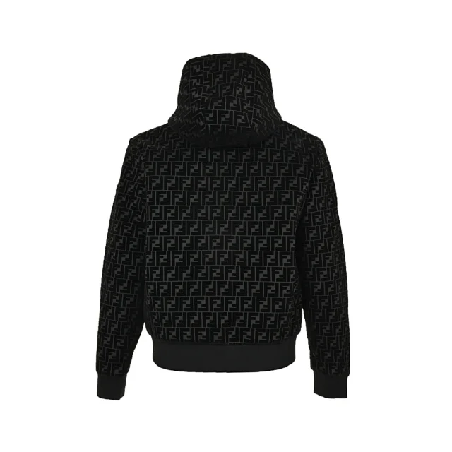 Fendi Jackets FF Monogram Hooded Zip Jacket product detail image 3