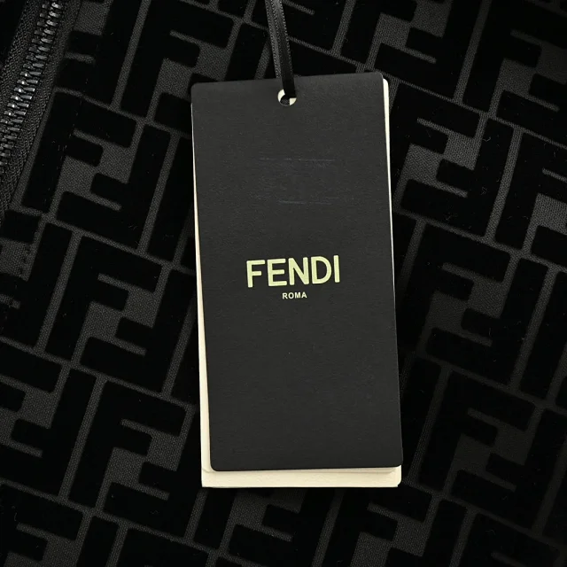 Fendi Jackets FF Monogram Hooded Zip Jacket product detail image 8